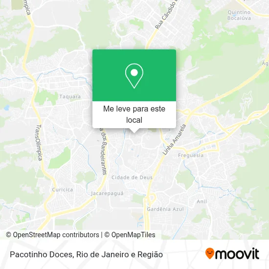 Pacotinho Doces mapa