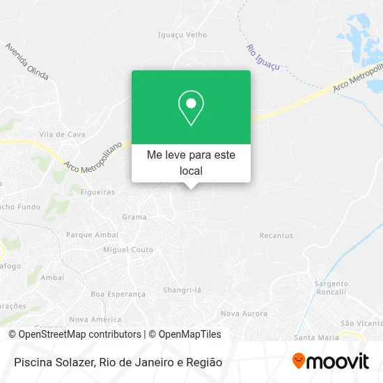 Piscina Solazer mapa