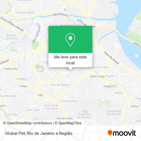 Global Pet mapa