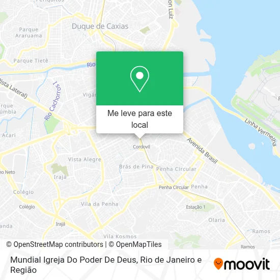 Mundial Igreja Do Poder De Deus mapa