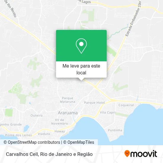 Carvalhos Cell mapa