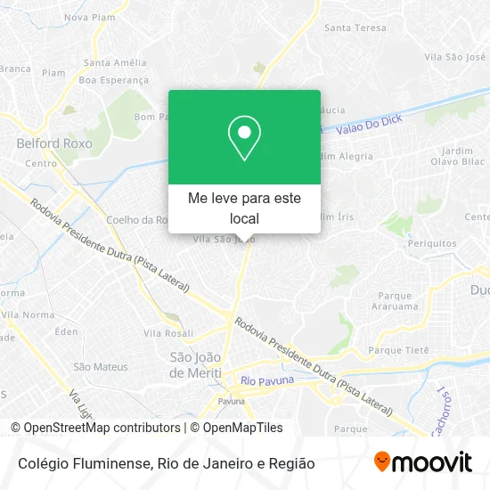 Colégio Fluminense mapa