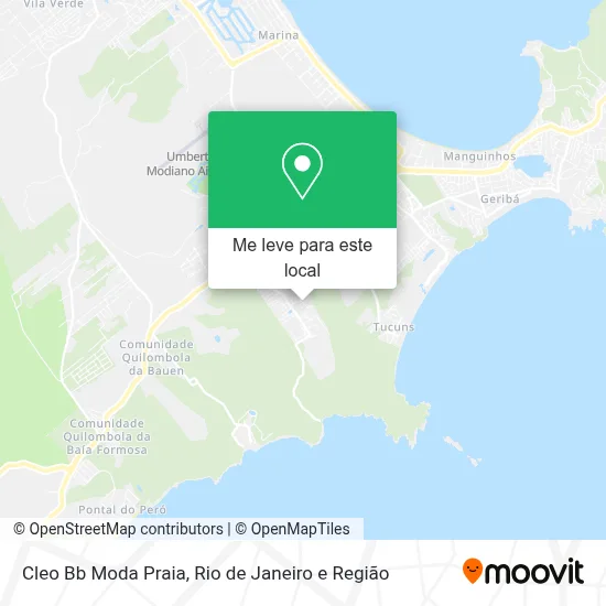 Cleo Bb Moda Praia mapa
