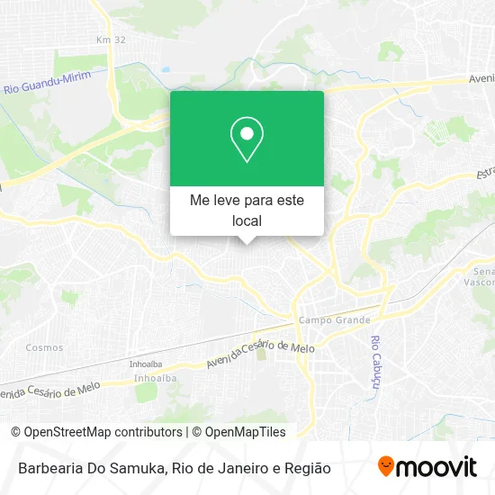 Barbearia Do Samuka mapa
