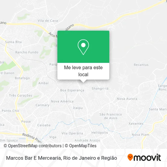 Marcos Bar E Mercearia mapa