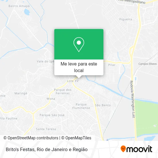 Brito's Festas mapa