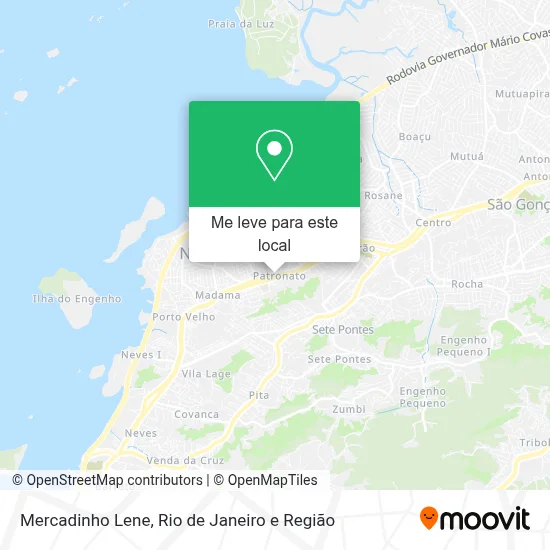 Mercadinho Lene mapa