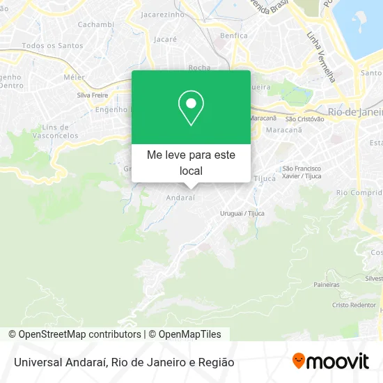 Universal Andaraí mapa