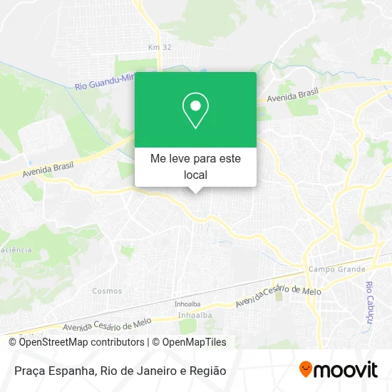 Praça Espanha mapa
