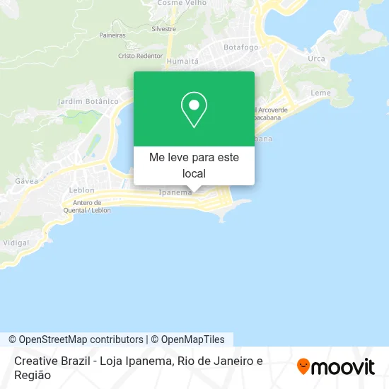 Creative Brazil - Loja Ipanema mapa