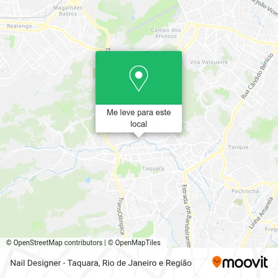 Nail Designer - Taquara mapa