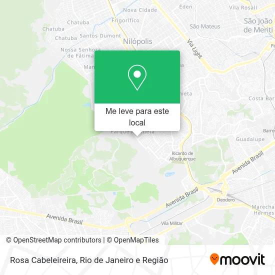 Rosa Cabeleireira mapa