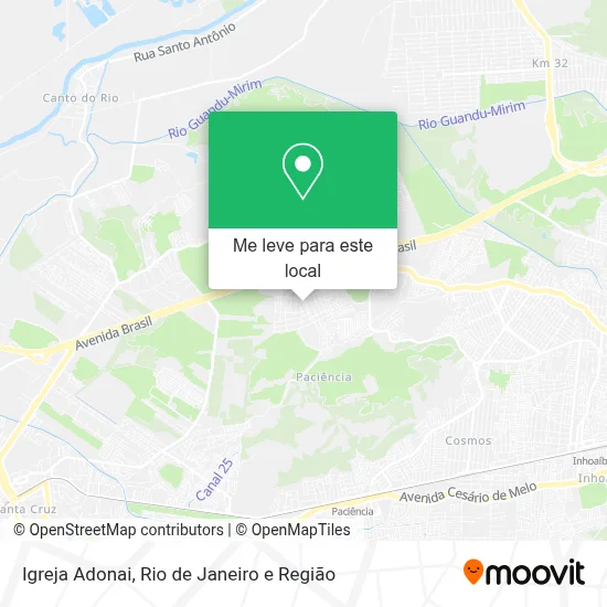 Igreja Adonai mapa