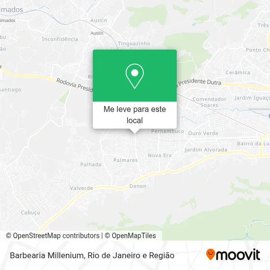 Barbearia Millenium mapa