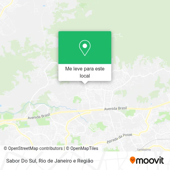 Sabor Do Sul mapa