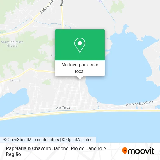 Papelaria & Chaveiro Jaconé mapa