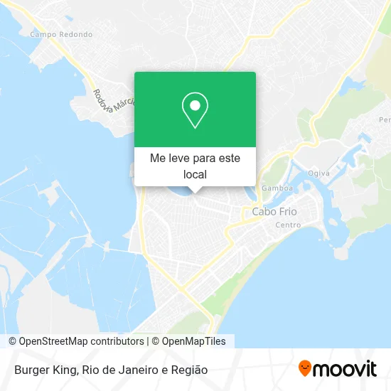 Burger King mapa