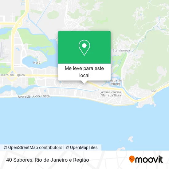 40 Sabores mapa