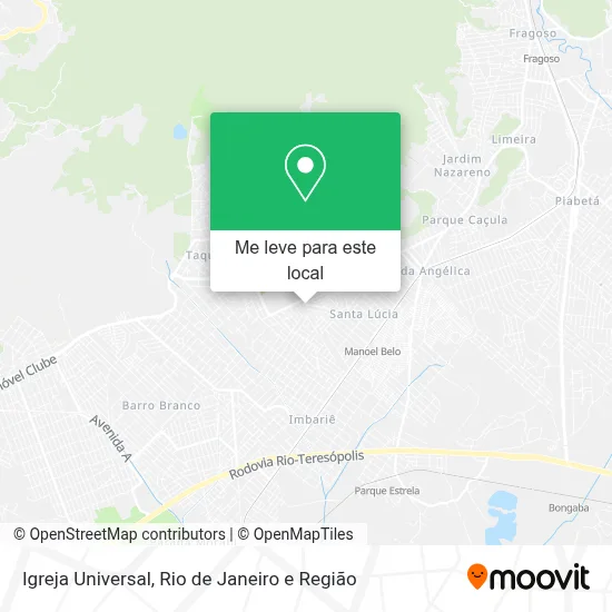Igreja Universal mapa