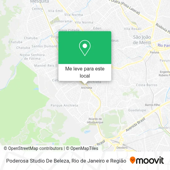 Poderosa Studio De Beleza mapa