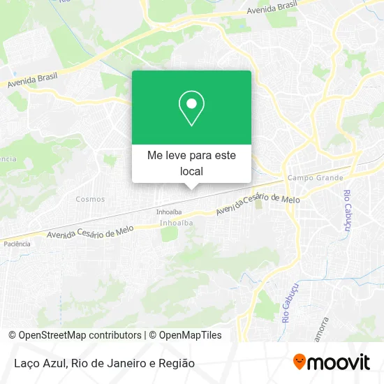 Laço Azul mapa