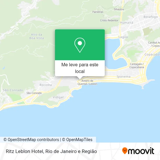 Ritz Leblon Hotel mapa