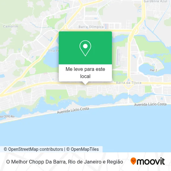 O Melhor Chopp Da Barra mapa