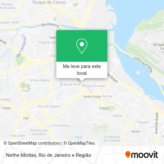 Nethe Modas mapa