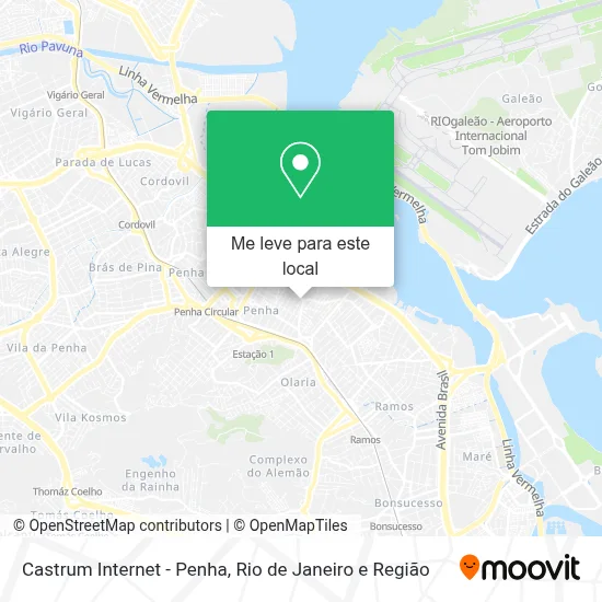 Castrum Internet - Penha mapa