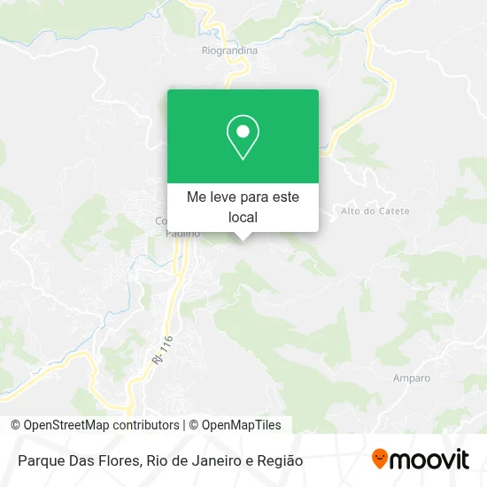 Parque Das Flores mapa