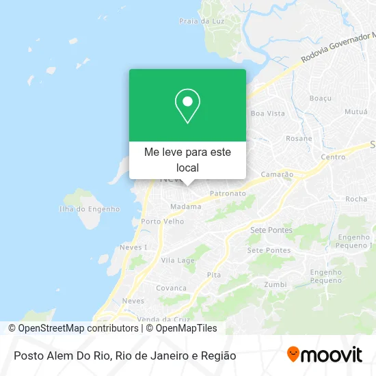 Posto Alem Do Rio mapa