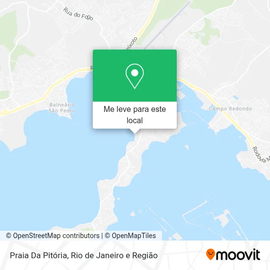 Praia Da Pitória mapa