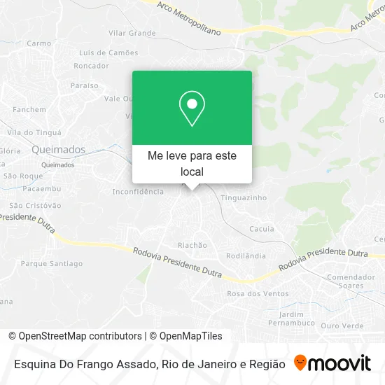 Esquina Do Frango Assado mapa