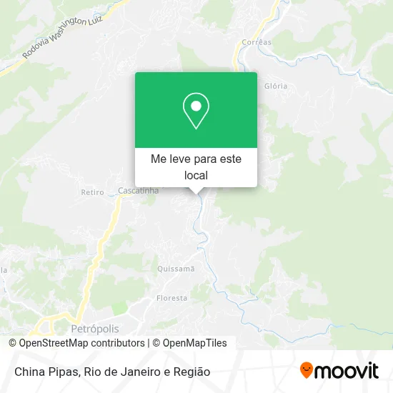 China Pipas mapa