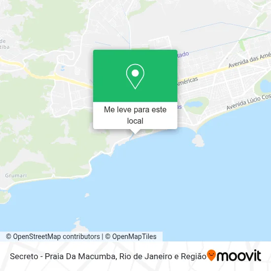 Secreto - Praia Da Macumba mapa