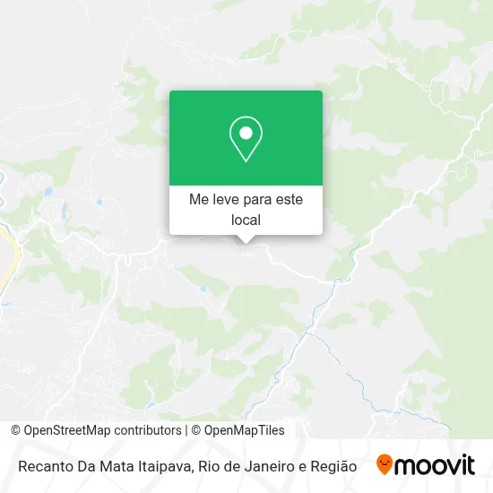Recanto Da Mata Itaipava mapa