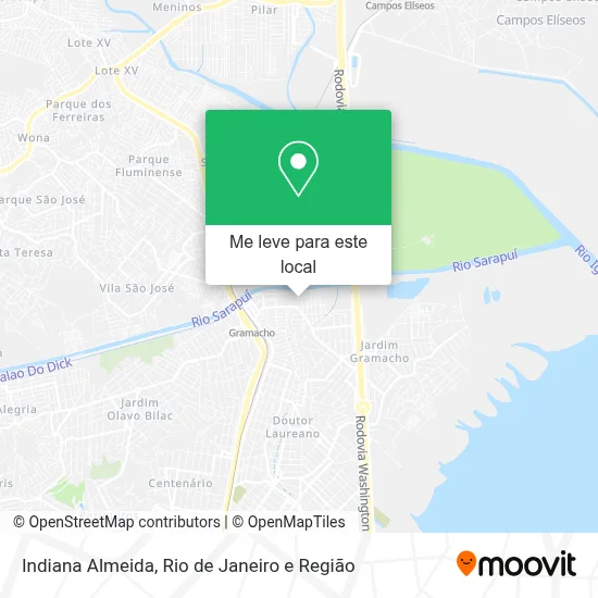 Indiana Almeida mapa