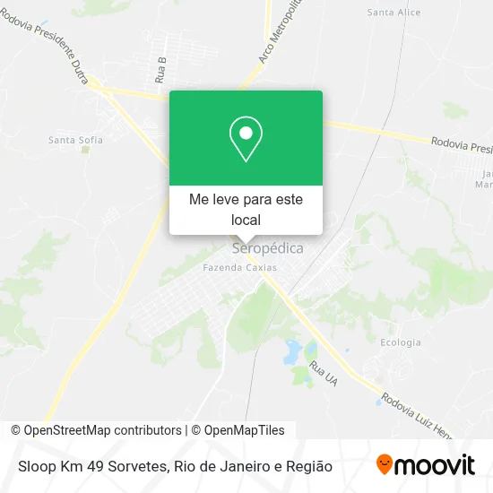 Sloop Km 49 Sorvetes mapa