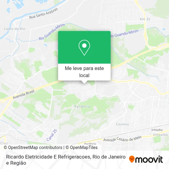 Ricardo Eletricidade E Refrigeracoes mapa