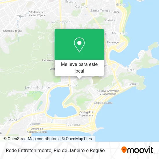 Rede Entretenimento mapa