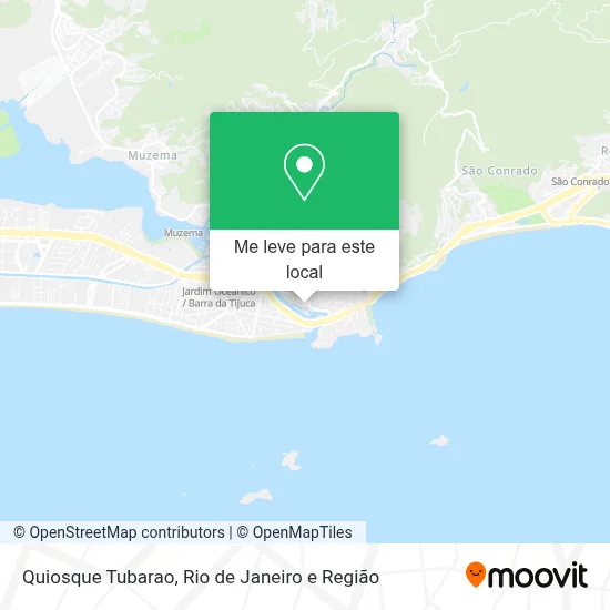 Quiosque Tubarao mapa