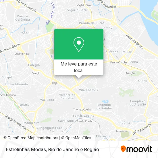 Estrelinhas Modas mapa