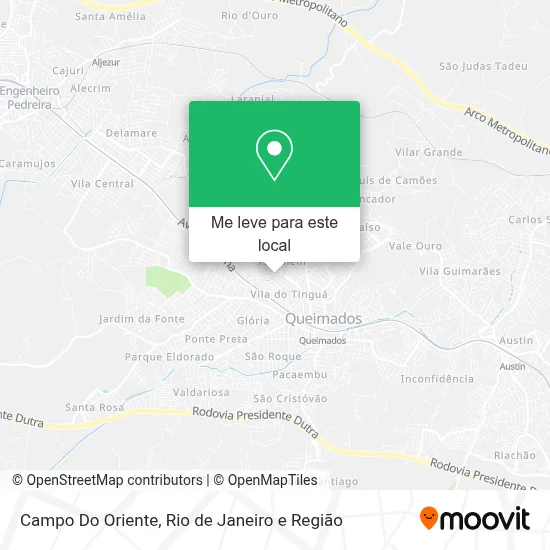 Campo Do Oriente mapa