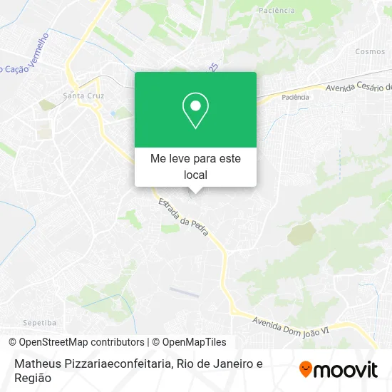Matheus Pizzariaeconfeitaria mapa