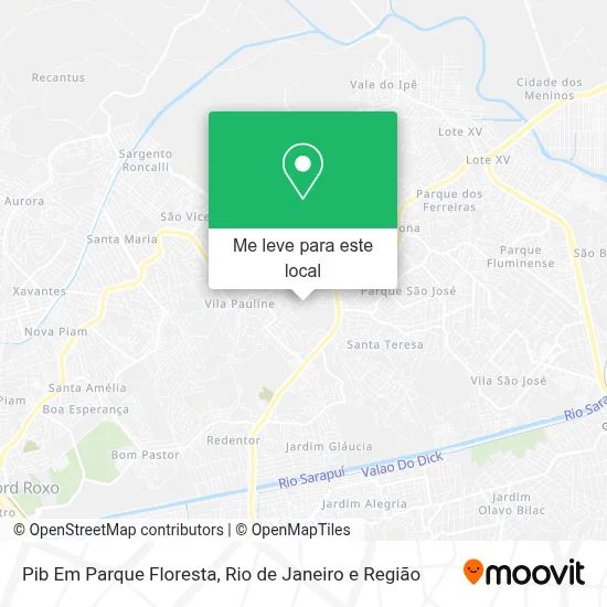 Pib Em Parque Floresta mapa