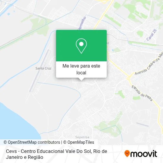 Cevs - Centro Educacional Vale Do Sol mapa