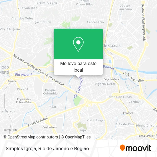 Simples Igreja mapa