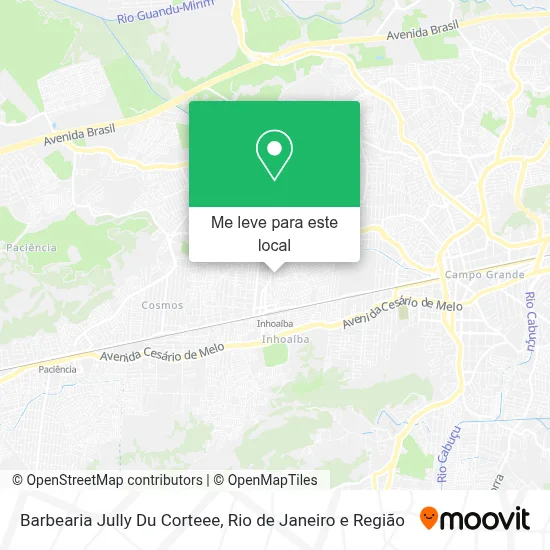 Barbearia Jully Du Corteee mapa