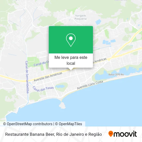 Restaurante Banana Beer mapa
