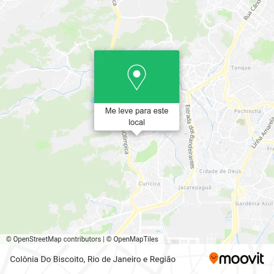 Colônia Do Biscoito mapa